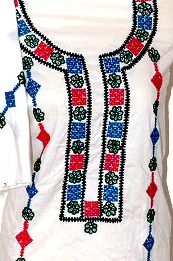 Sindhi & Dandi Tanka White